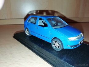 Škoda Fabia 1 hatchback 1:43 kaden modrá - 3