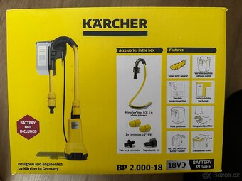 Karcher AKU sudové čerpadlo + aku baterie a nabíječka - 3