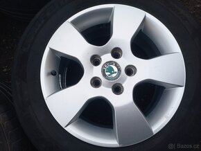 Prodám Sadu Orig ALU kol Škoda 205/60R15 letní - 3