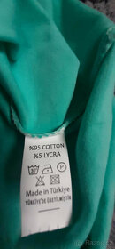 Nové tričko L/XL je menší M-L barva mint zlatá - 3