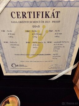 Sada oběžných mincí 2023 dřevo proof - pouze 1250 - 3