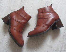 Vintage kožené rezavohnědé boty - 3
