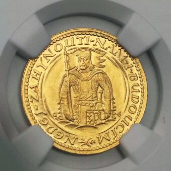 Svatováclavský dukát 1933, certifikace NGC MS 66 - 3