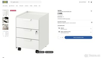 IKEA zásuvkový stoleček - 3