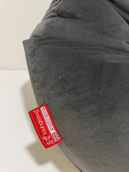 Sedací vak hruška šedý - 3