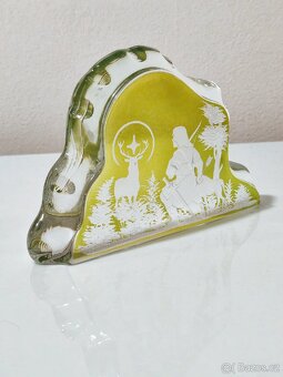 Staré skleněné těžítko/plastika - 3