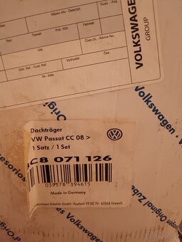 Střešní nosič Passat cc (originál) - 3