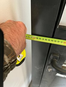 Prodam hlinikove dveře aluprof Antracit 7016 - levé - 3