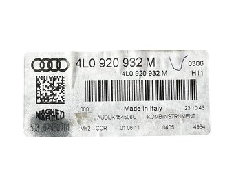 Naftové budíky 4L0920932M Audi Q7 4L facelift r.v. 2011 - 3