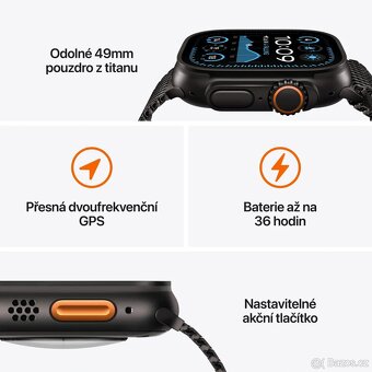 Apple Watch Ultra 2 49mm Černý titan, ZÁNOVNÍ - 3