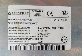 Elektrický kotel TRINNITY E 12 - 3