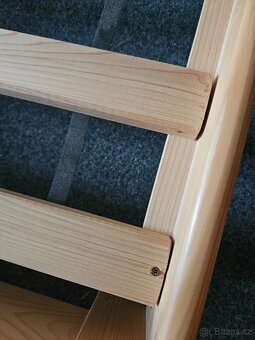 Dřevěná masivní postel 80x200 cm - 3