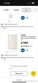 Skříň Hauga ikea 118x55x199 - 3