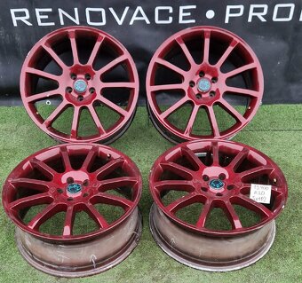5x112 disky R20 červená POUŽTÝ STAV - 3