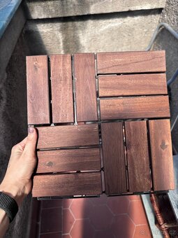 DŘEVĚNÁ skládací podlaha na terasu IKEA RUNNEN (akácie) - 3