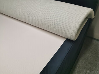 Nová boxspring postel BOXI URBAN tmavě modrá - 3