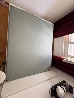 MANŽELSKÁ postel model MALM + matrace z IKEA - 3