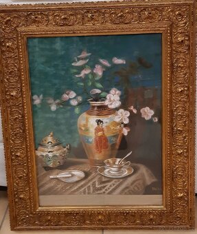 Obraz Jaroslav Háša" Zátiší orient " signováno , originál - 3