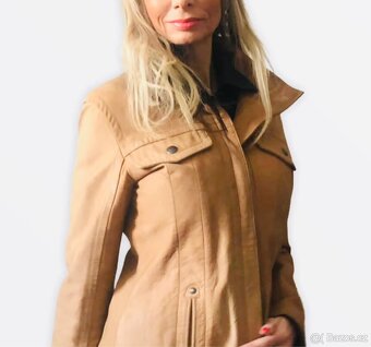 Luxusní celokožený Calvin Klein kabát - S/M - 3