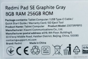 Tablet Redmi Pad SE 8GB/256GB - 3
