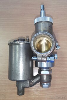 Predám bronzový karburátor Amal 6/142 na Jawu 500 OHV - 3