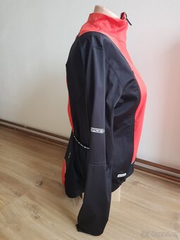 Červeno-černá cyklistická bunda FORCE vel. M - 3