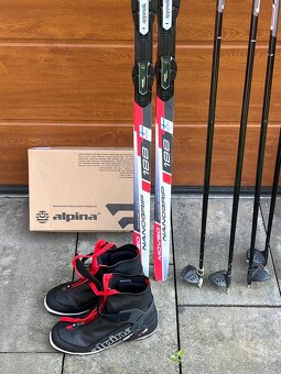 Běžky Peltonen Nanogrip, boty Alpina, hole Leki – jako nové - 3