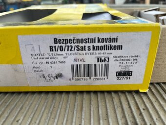 Bezpečnostní kování R1/0/72, nikl - 3
