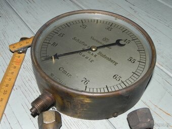 Starý budík Vacuummeter Schäffer Budenberg - 3