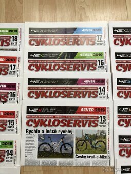 20x časopis Cykloservis rok 2018, 2019, 2020 + 53x11 - 3