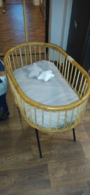 Dětská ratanová postýlka - 3