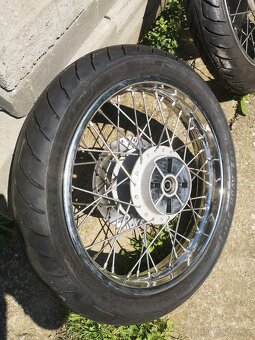 Royal enfield 500, zadní kolo 2x. - 3