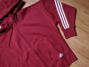 Sportovní vínová mikina - Adidas (vel M/L) - 3