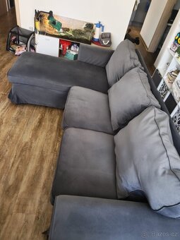 Prodám pohovku Ektorp (3místná s variabilní lenoškou) - 3