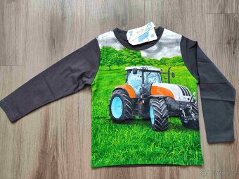 Chlapecké triko traktor dlouhý rukáv nové - 3