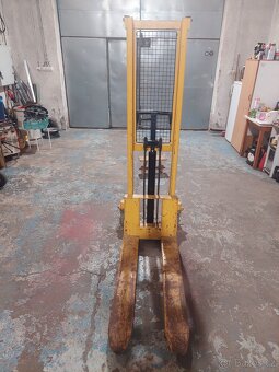 Vysokozdvižný ruční paletový vozík nosnost 1T. - 3