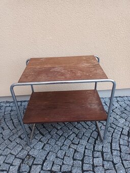 Chromovaný funkcionalistický stolek - 3