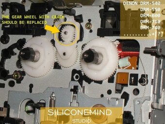 Ozubene kolo pro Denon DRM-540, DRM-550, DRM-600, DRM-710 + - 3