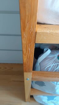 IKEA KURA dětská postel 90x200 cm bílá/borovice - 3