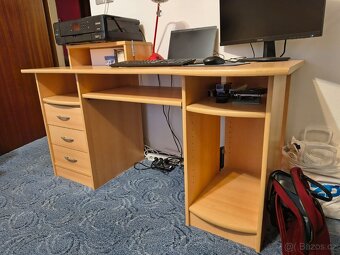 Psací stůl - světlý - 3