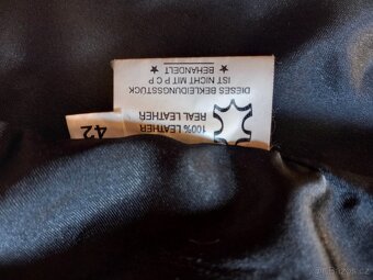 Dámská kožená bunda/kabát vel. 42 pravá měkká kůže - 3