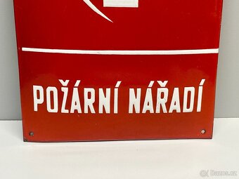 smaltovaná cedule požární nářadí cedule smalt tabule - 3