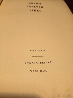 Normy tepelných jídel 1965 - 3
