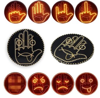 Auto Fun Smile Face Lights s dálkovým ovládáním - 3