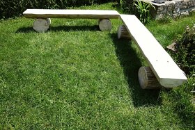 Masivní zahradní lavice - 3