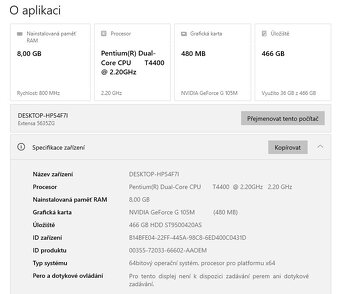 Acer Extensa 5635GZ,WIN 10,HDD 500GB,RAM 8GB,15.4 palců - 3