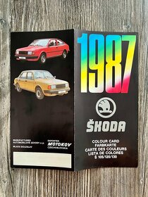 Prospekt - Vzorník barev - Škoda 105 / 120 / 130 ( 1987 ) - 3