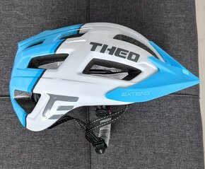 Cyklo helma EXTEND Theo White-Sky Blue velk. S/M 55-58cm - 3