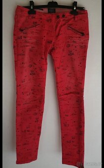 Retro jeans rifle s nápisy - 3