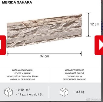 Obkladový kámen Merida Sahara - 3